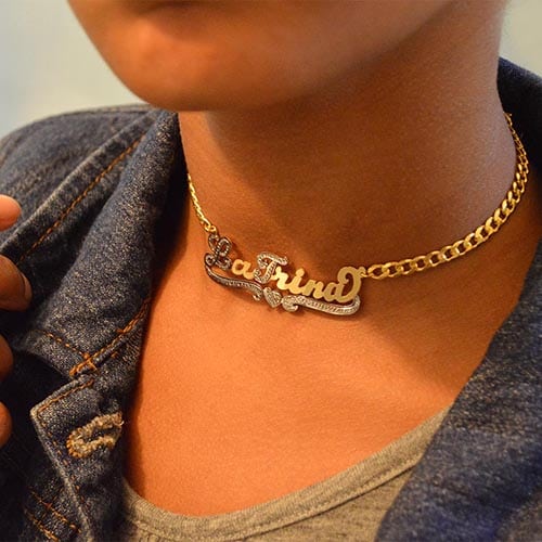 Personalized name chokers 